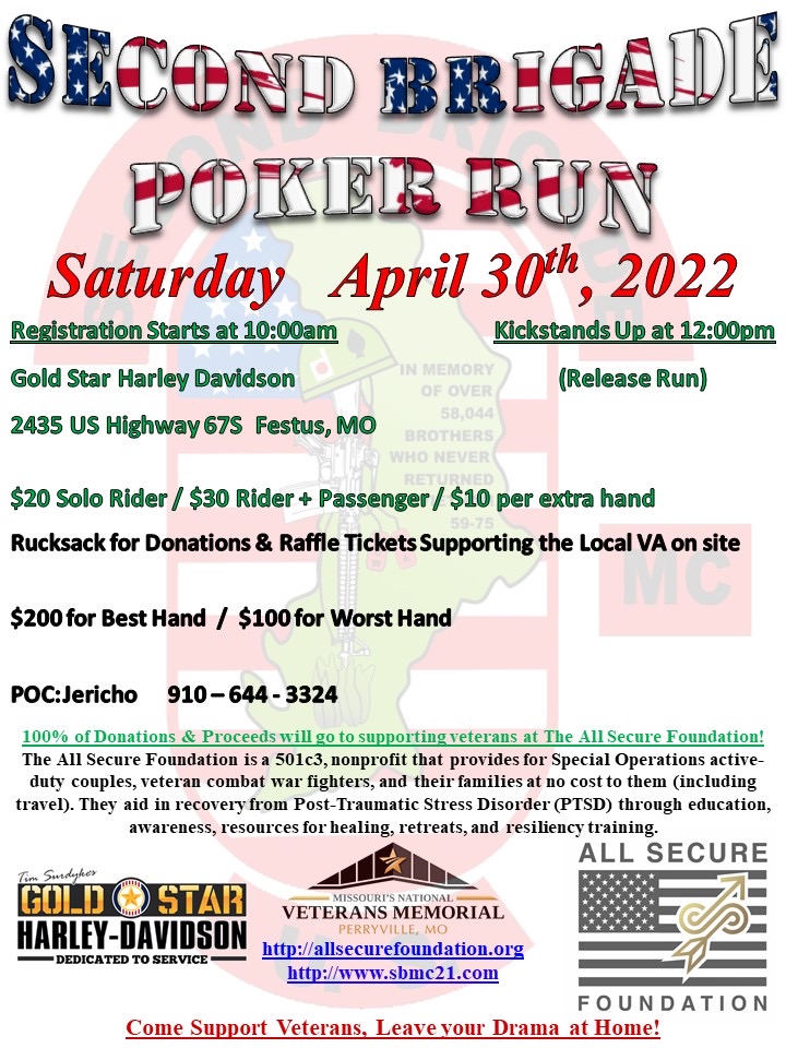 Second Brigade MC Poker Run for Veterans
