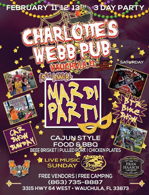 15th Annual Mardi Parti at Charlotte’s Webb Pub