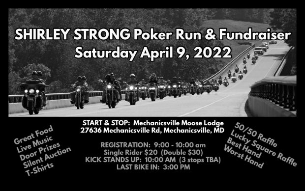 “SHIRLEY STRONG” Poker Run & Fundraiser