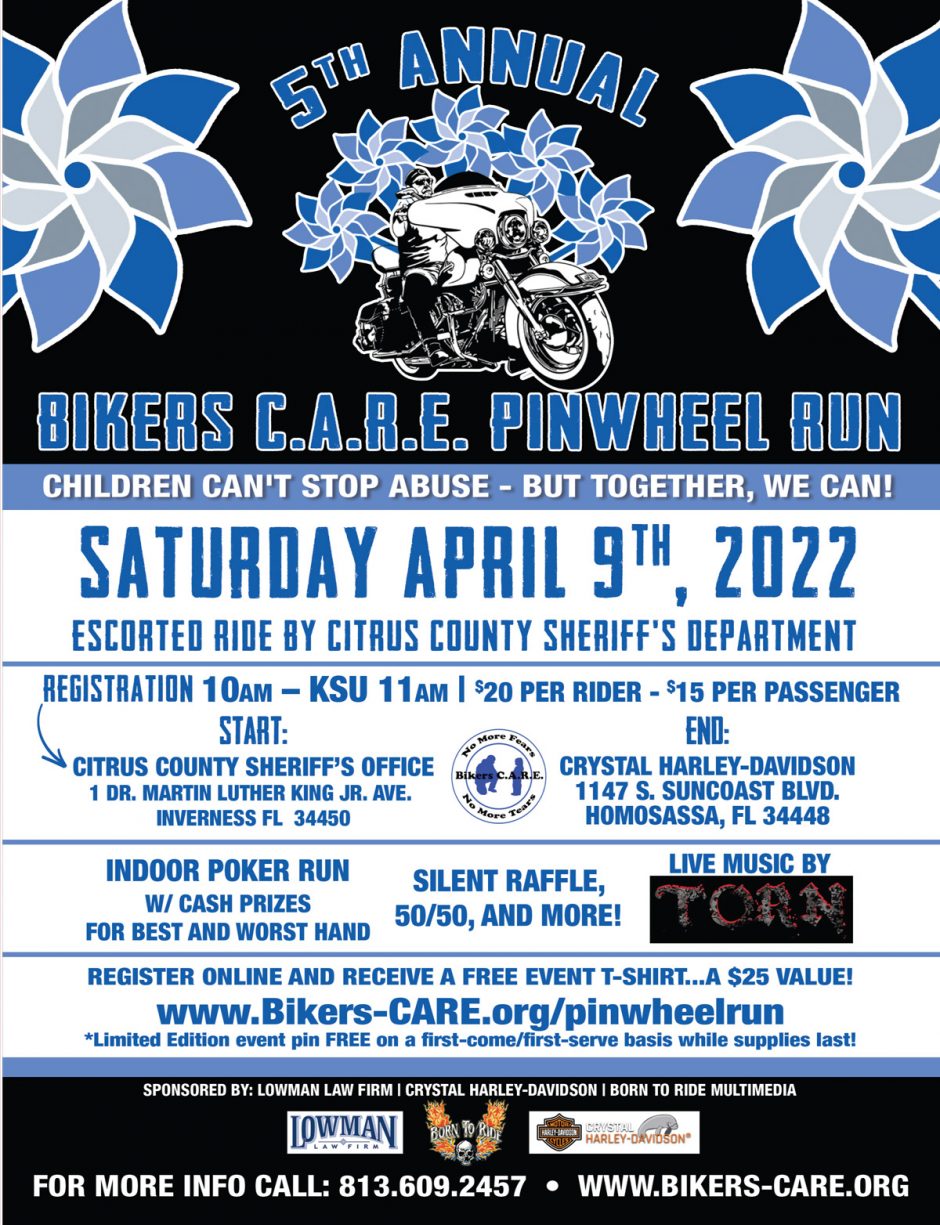 5th Annual Bikers C.A.R.E. Pinwheel Run