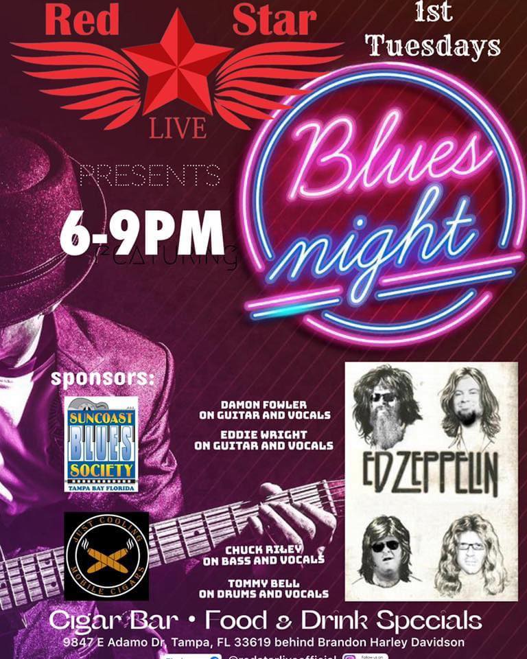 Red Star Live presents Blues Night on the First Tuesday of the Month