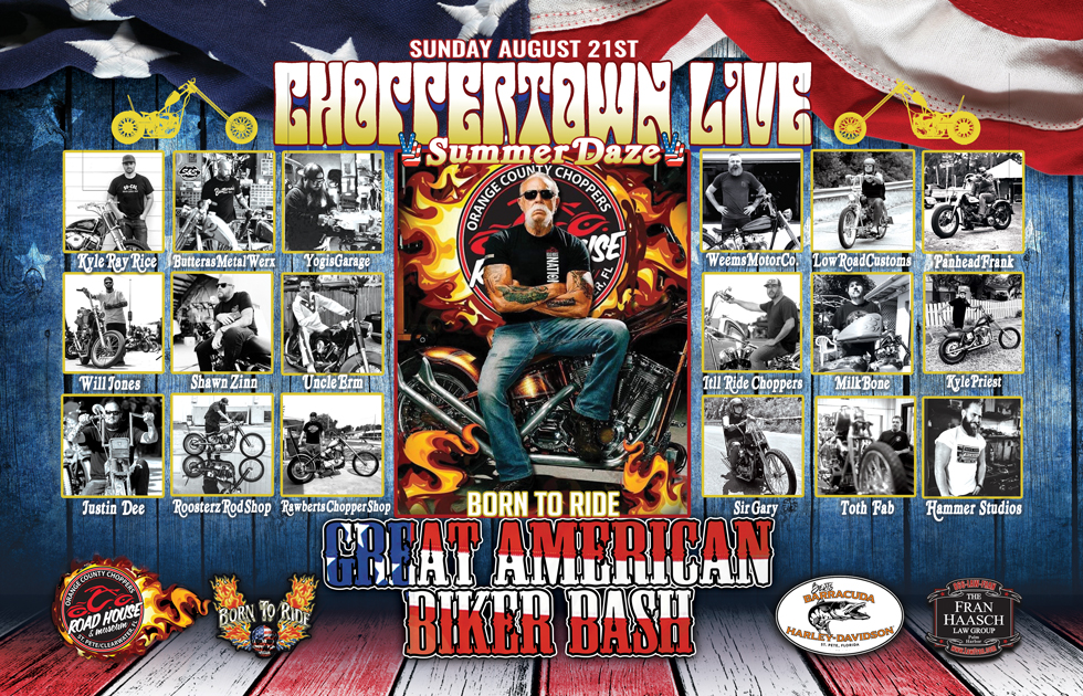 The Great American Biker Bash by Born To Ride TV & Magazine is coming to you from the OCC Road House