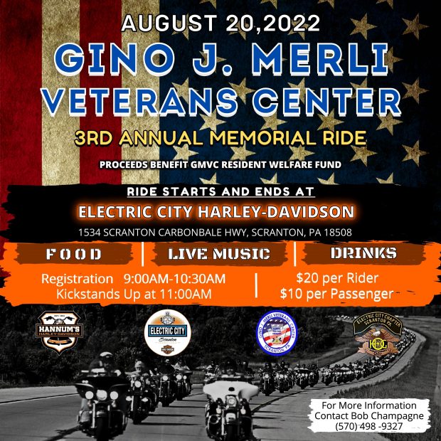 Gino Merli Veterans Center 3rd Annual Memorial Ride