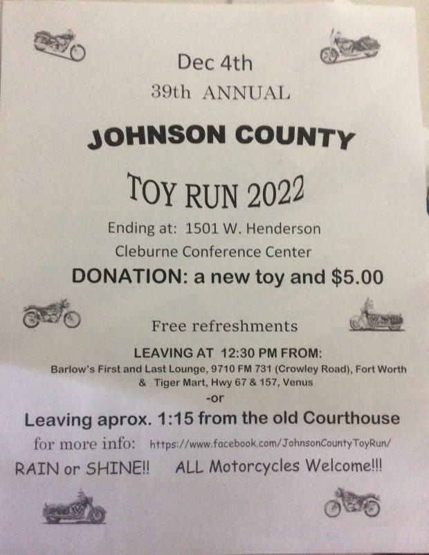 Johnson County Toy Run 2022