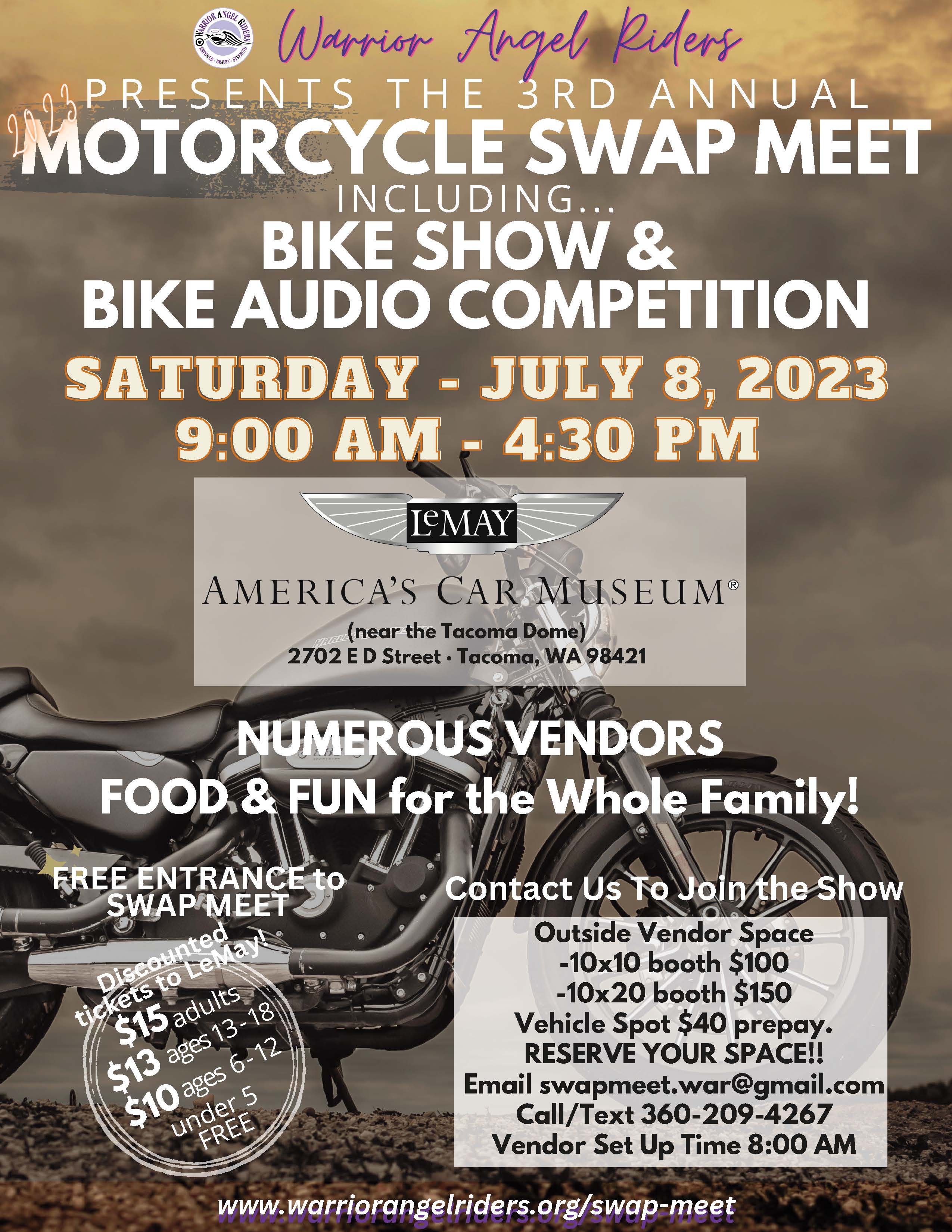 3rd Annual Motorcycle Swap Meet/Bike Show Contest & Audio Competition