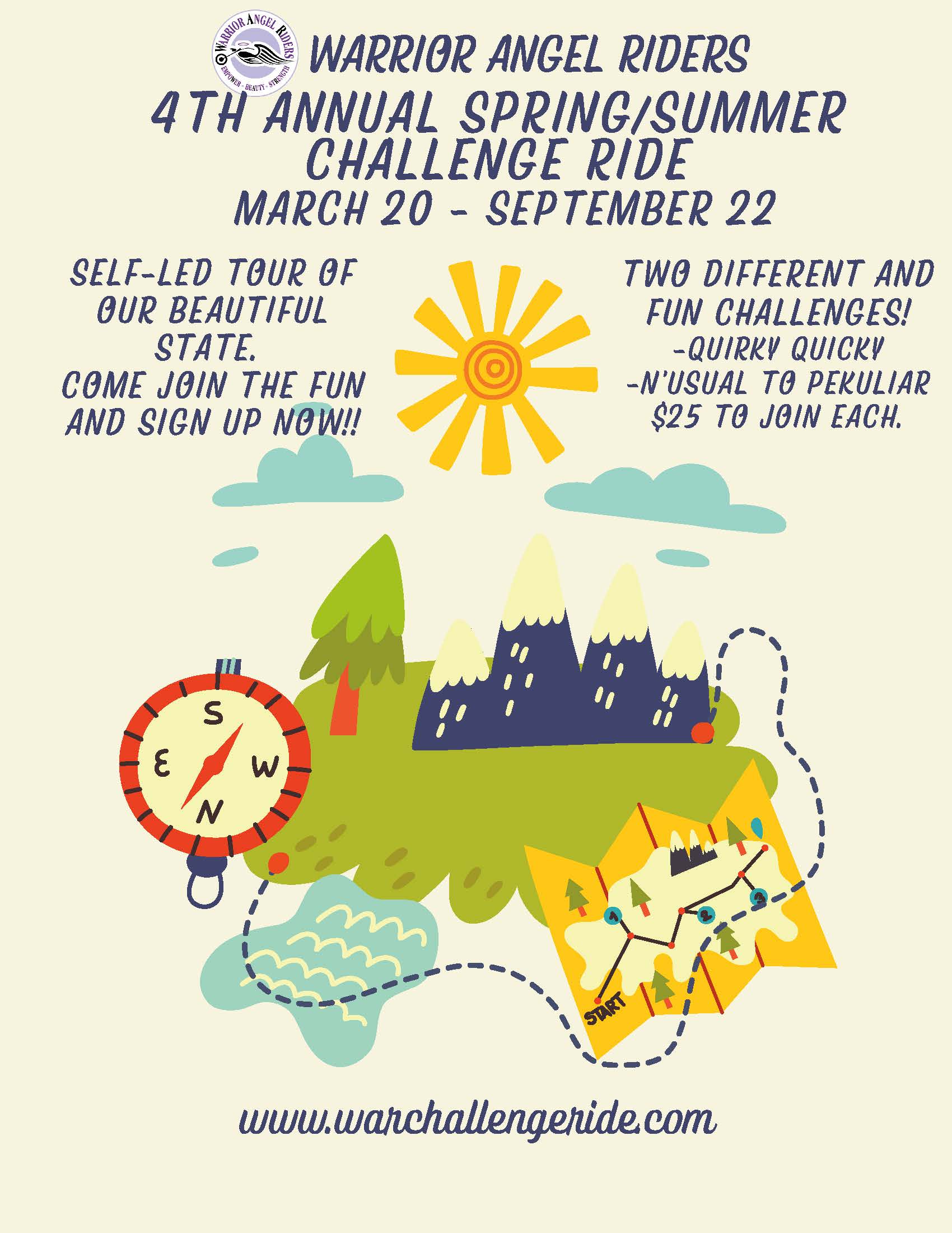 4th Annual Spring/Summer Challenge Ride