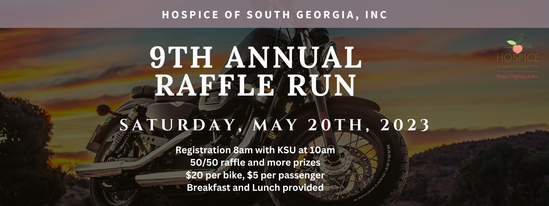 9th Annual 50/50 Raffle Run to benefit Hospice of South Georgia Inc