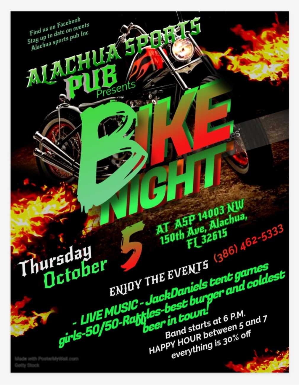 Bike Night first Thursday of month