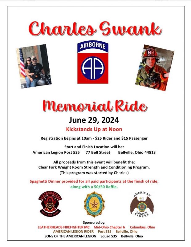 Charles Swank Memorial Ride