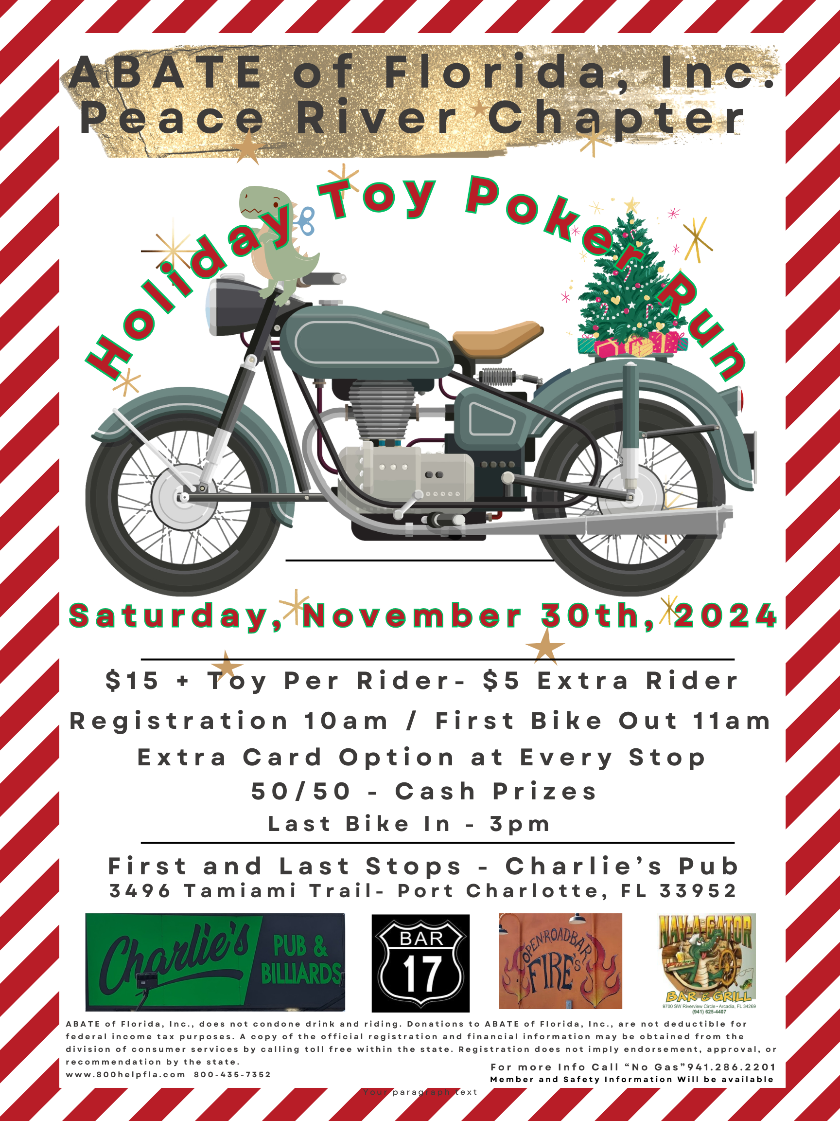 ABATE of Florida Inc. Peace River Chapter Holiday Toy Poker Run