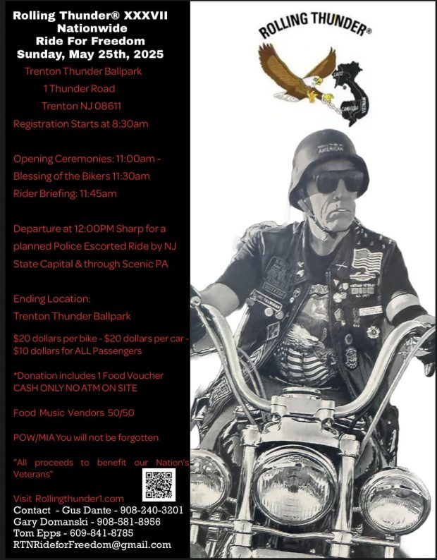 ROLLING THUNDER®, INC. NATIONAL XXXVII RIDE FOR FREEDOM