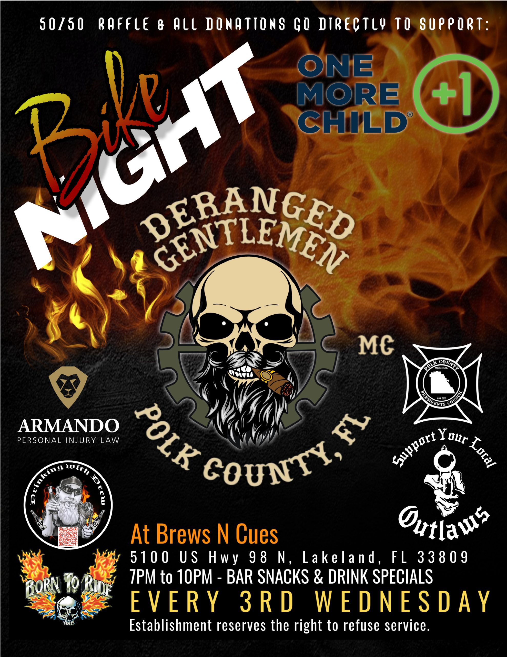Brews & Cues Bike Night