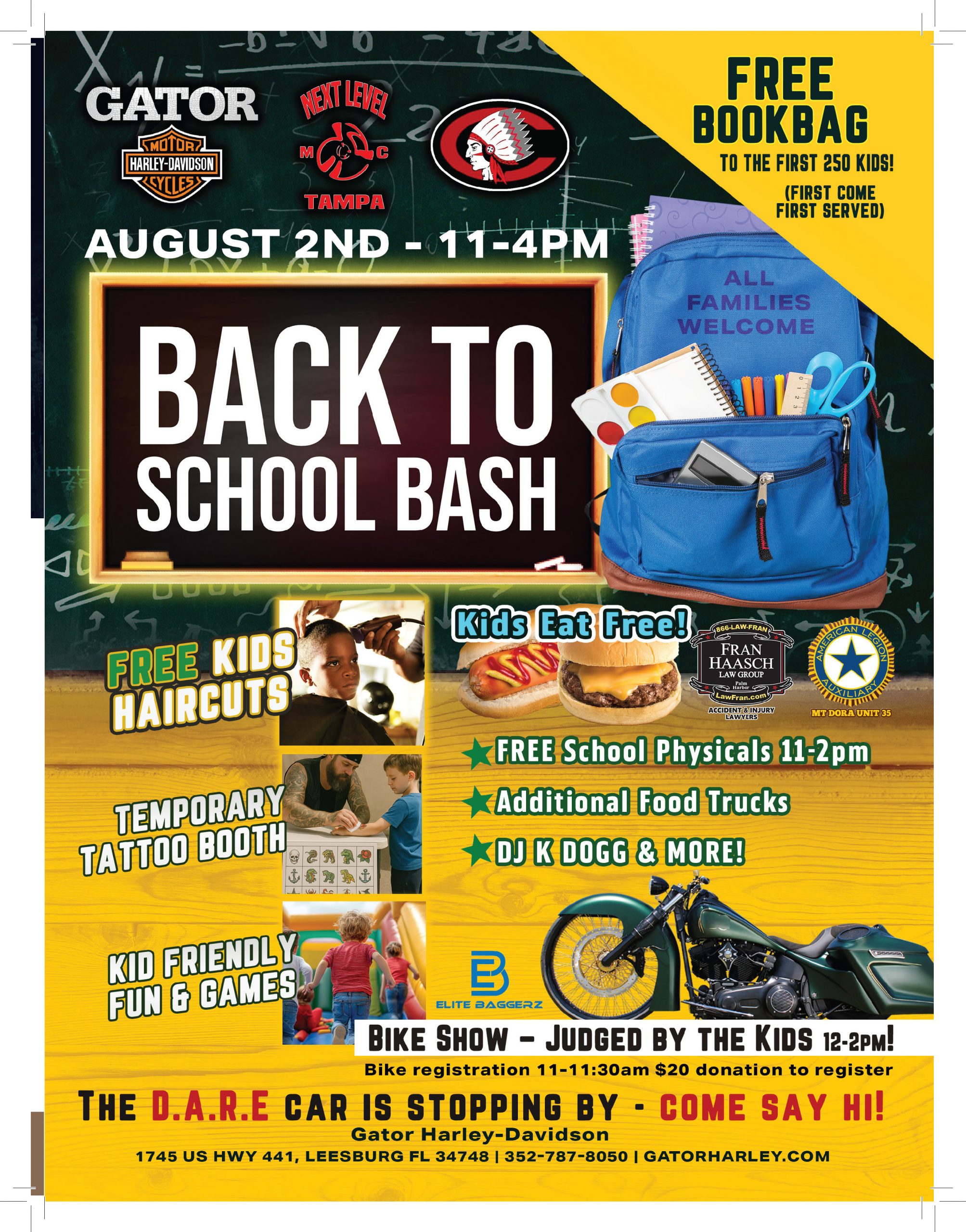 Back to School Bash at Gator Harley Davidson