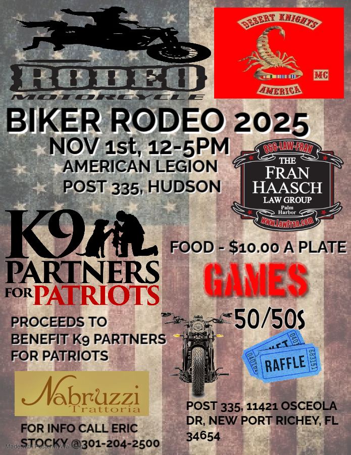 Biker Rodeo Fund Raiser for K9 Partners for Patriots