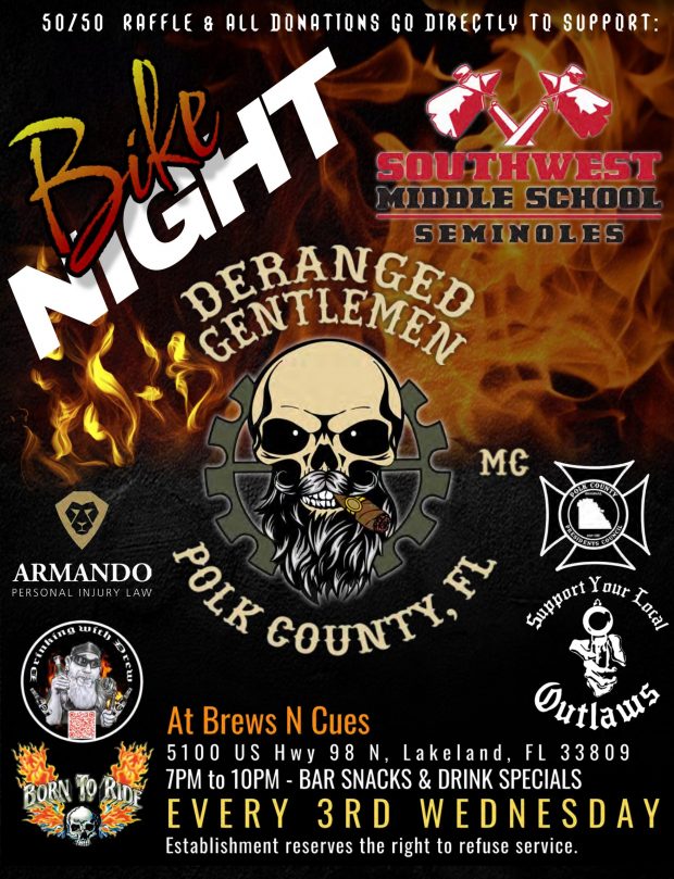 Brews & Cues Bike Night