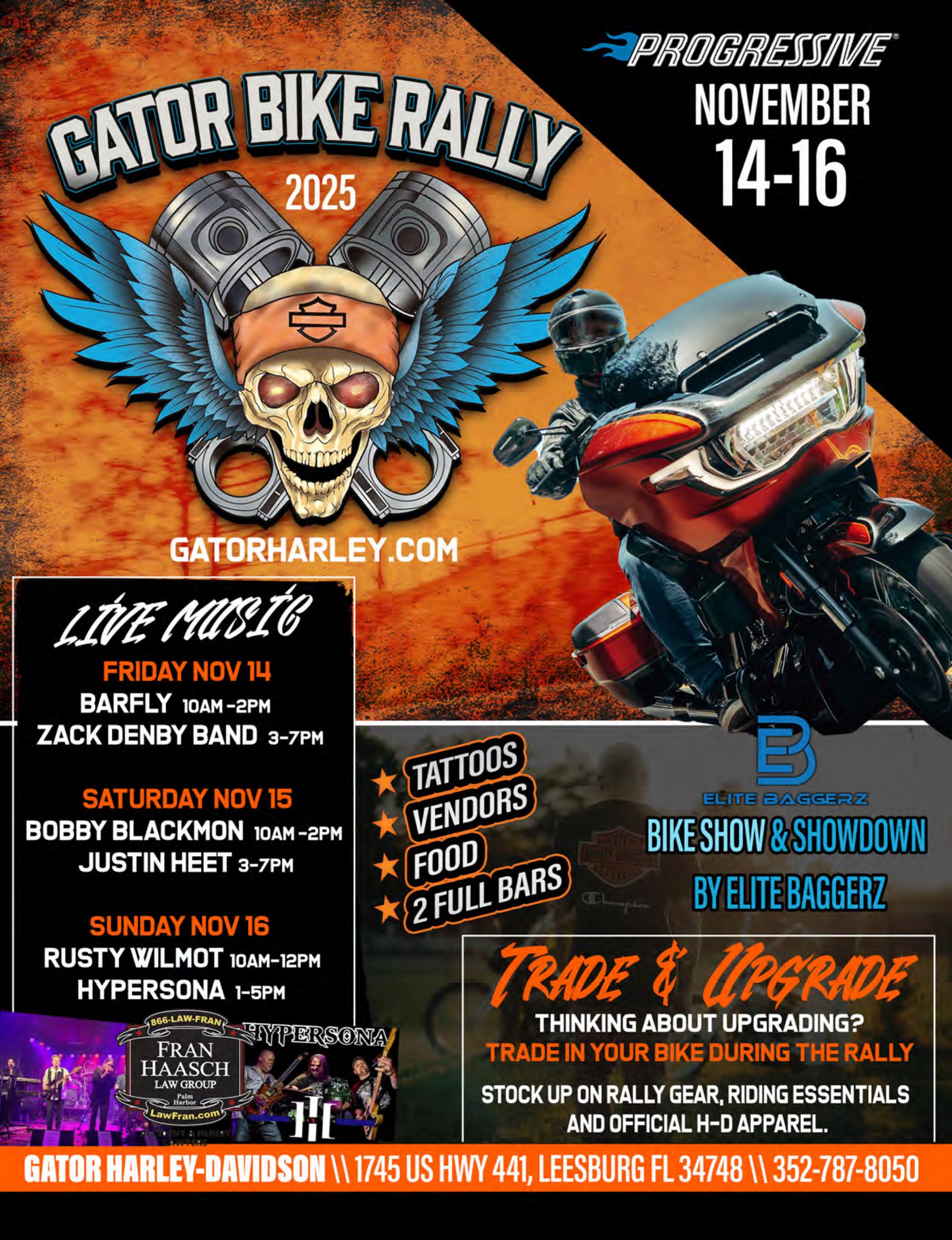 Gator Bike Rally at Gator Harley Davidson