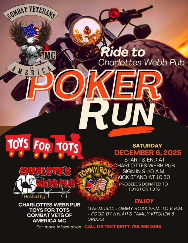 Ride to Charlotte’s Webb Pub Poker Run