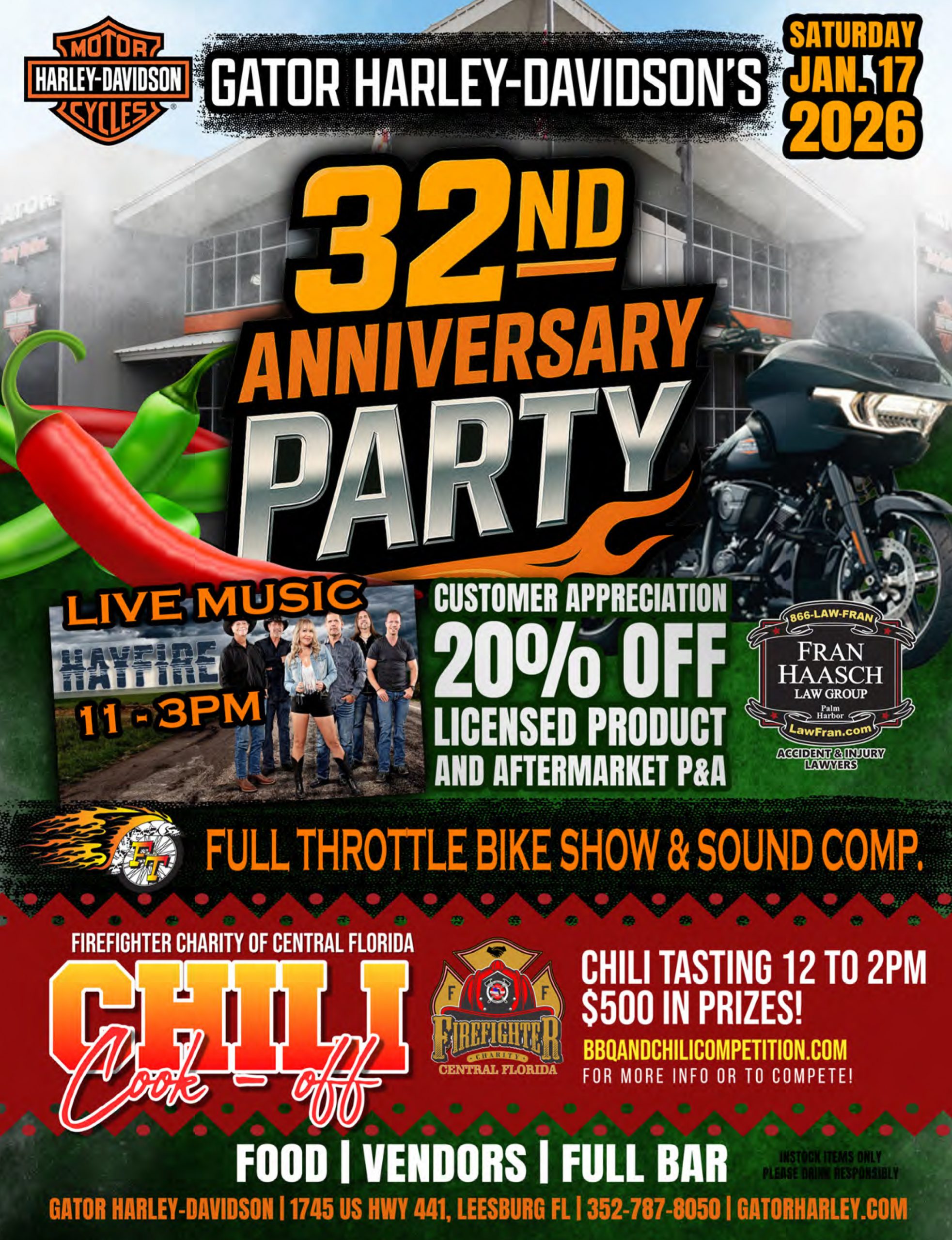 Gator Harley-Davidson 32nd Annual Party