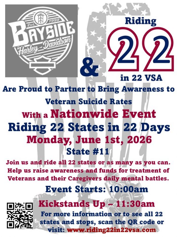 Riding 22 States in 22 Days Veteran Suicide Awareness Benefit Ride State 11