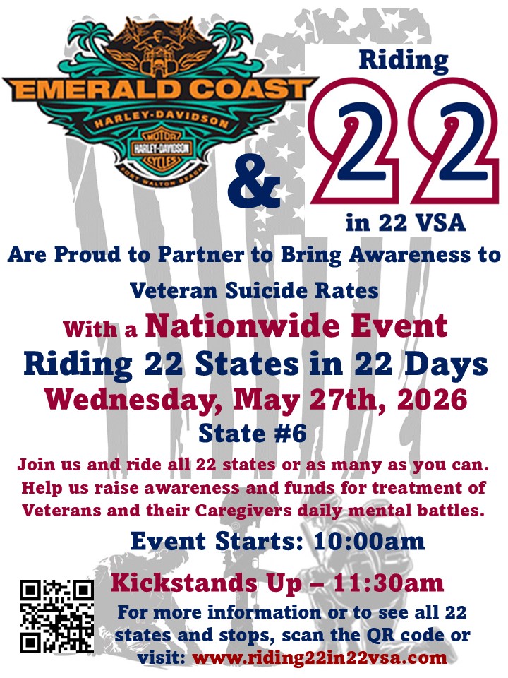 Riding 22 States in 22 Days Veteran Suicide Awareness Benefit Ride State 6