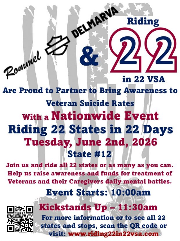 Riding 22 States in 22 Days Veteran Suicide Awareness Benefit Ride State 12