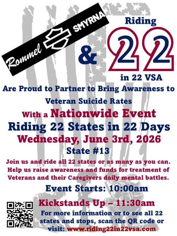 Riding 22 States in 22 Days Veteran Suicide Awareness Benefit Ride State 13