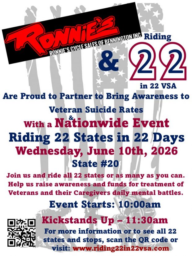 Riding 22 States in 22 Days Veteran Suicide Awareness Benefit Ride State 20