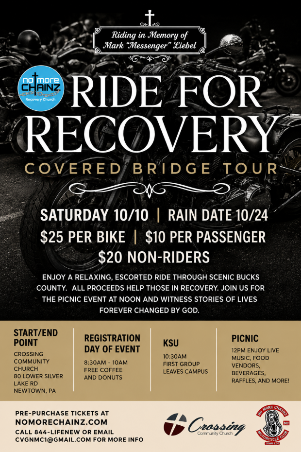 Ride for Recovery Covered Bridge Tour *No More Chainz*